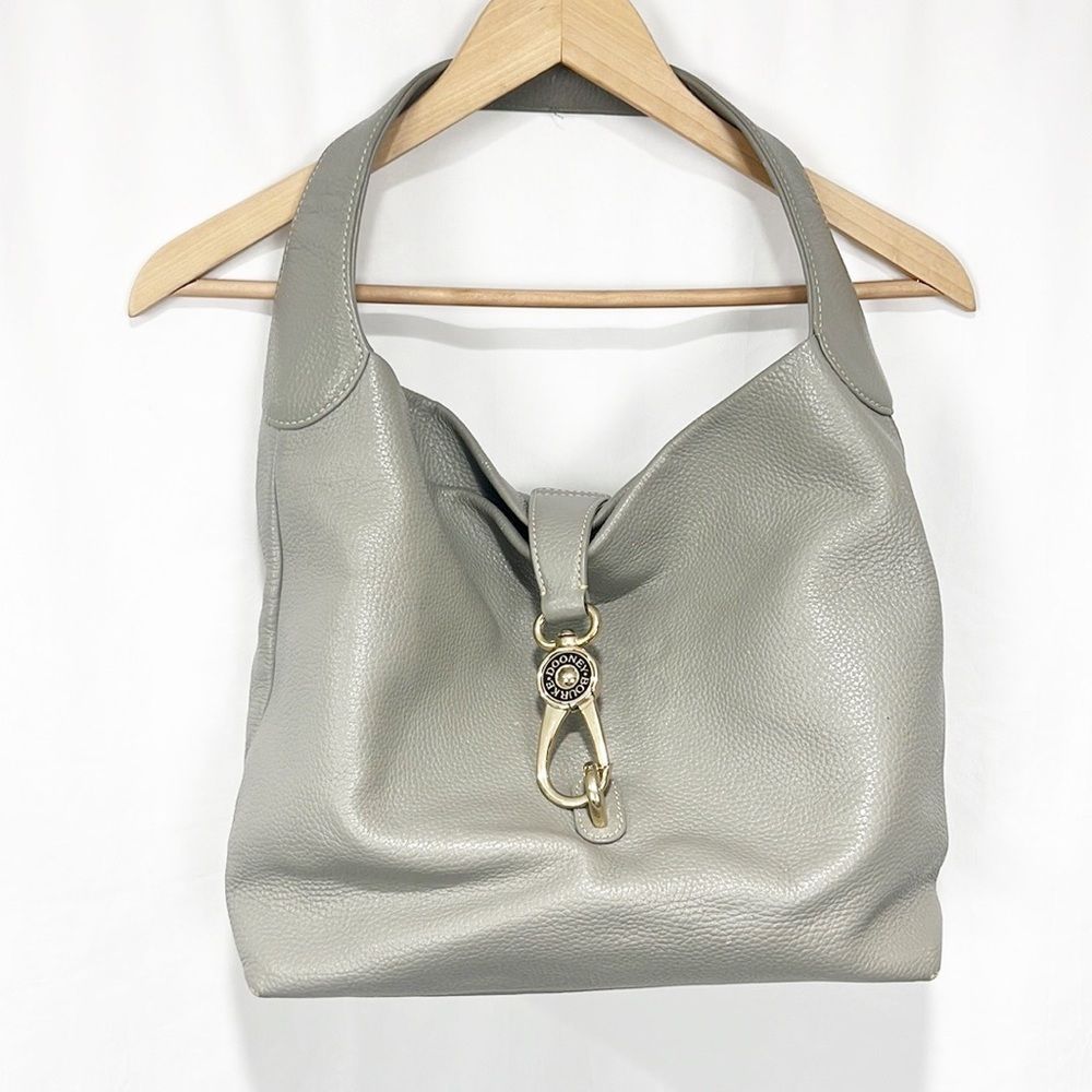 Dooney & Bourke Pebble Logo Lock Sac Slate Gray
